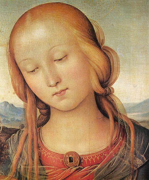 Pietro Perugino Madonna with Child and the Infant St John oil painting image